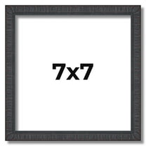 7x7 Rustic Brown Real Wood Picture Frame Width 0.75 inches | Interior Frame Depth 0.5 inches |