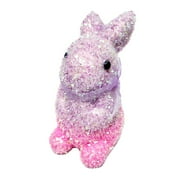 Way To Celebrate Easter Purple & Pink Ombre Tinsel Bunny Decoration, 7.5"