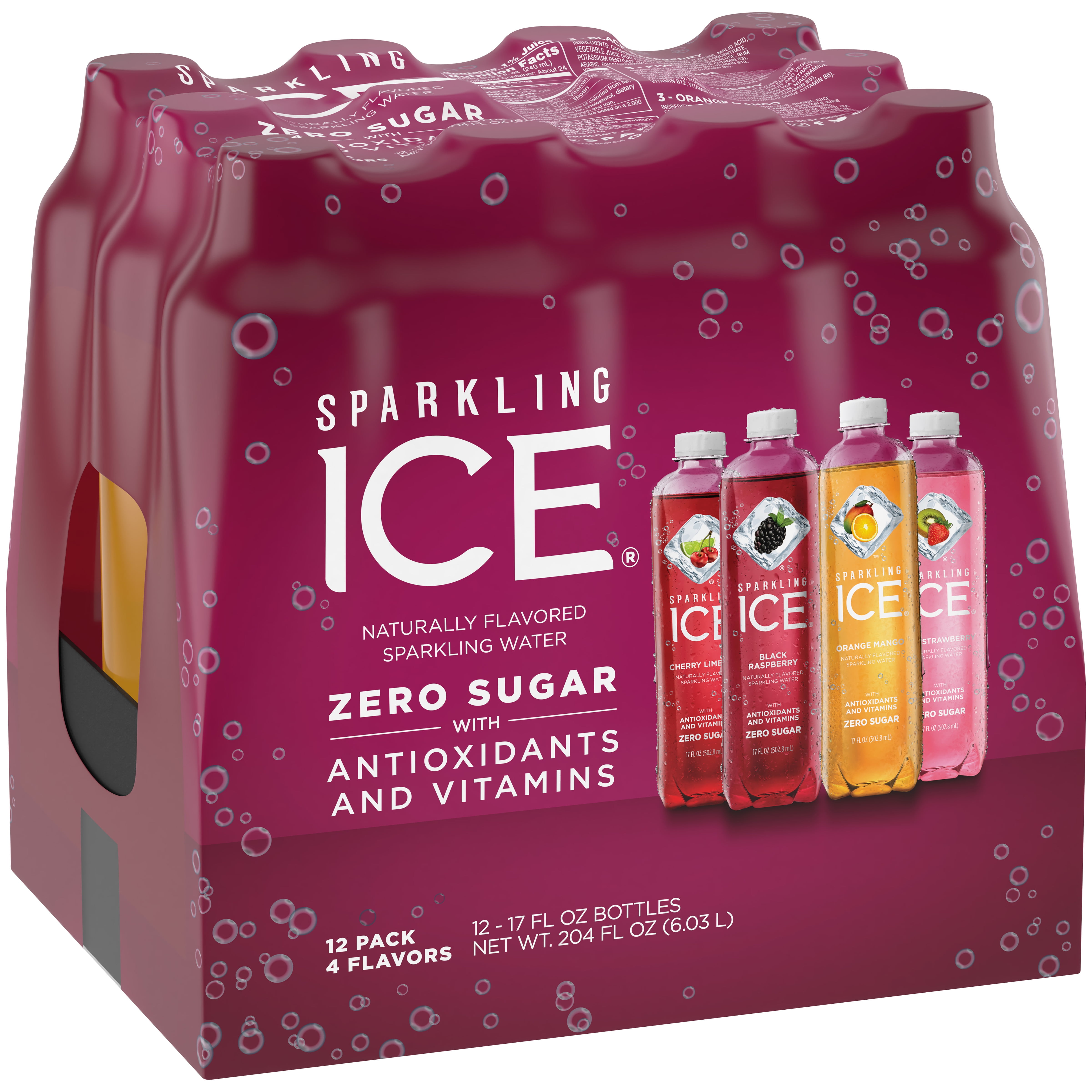 Sparkling Ice Zero Sugar Variety Pack, 17 Fl. Oz., 12 Count - Walmart.com