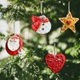 thumbnail image 1 of Xihbxyly Decoración de Árbol de Navidad Vintage resina Colgante decorativo Corazón y pentagrama, 1 of 6