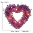 thumbnail image 3 of Valentine's Day Wreath Heart Shaped Wreath For Front Door Valentine's Day Heart Shaped Wreath Decorations Ornaments Love Heart Shaped Hanging Garland Wedding Party Decor,PK4, 3 of 5