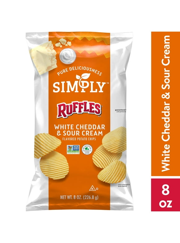 Cheddar and Sour Cream Ruffles in Chips