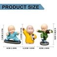 thumbnail image 3 of Clearance Sale! Lssam Statues For Home Decor Statue Decor Four Monks Decoration Cute Little Monks Monk Statues Buddha Statues Small Cute Buddha Statues Resin Crafts Decorations, 3 of 5