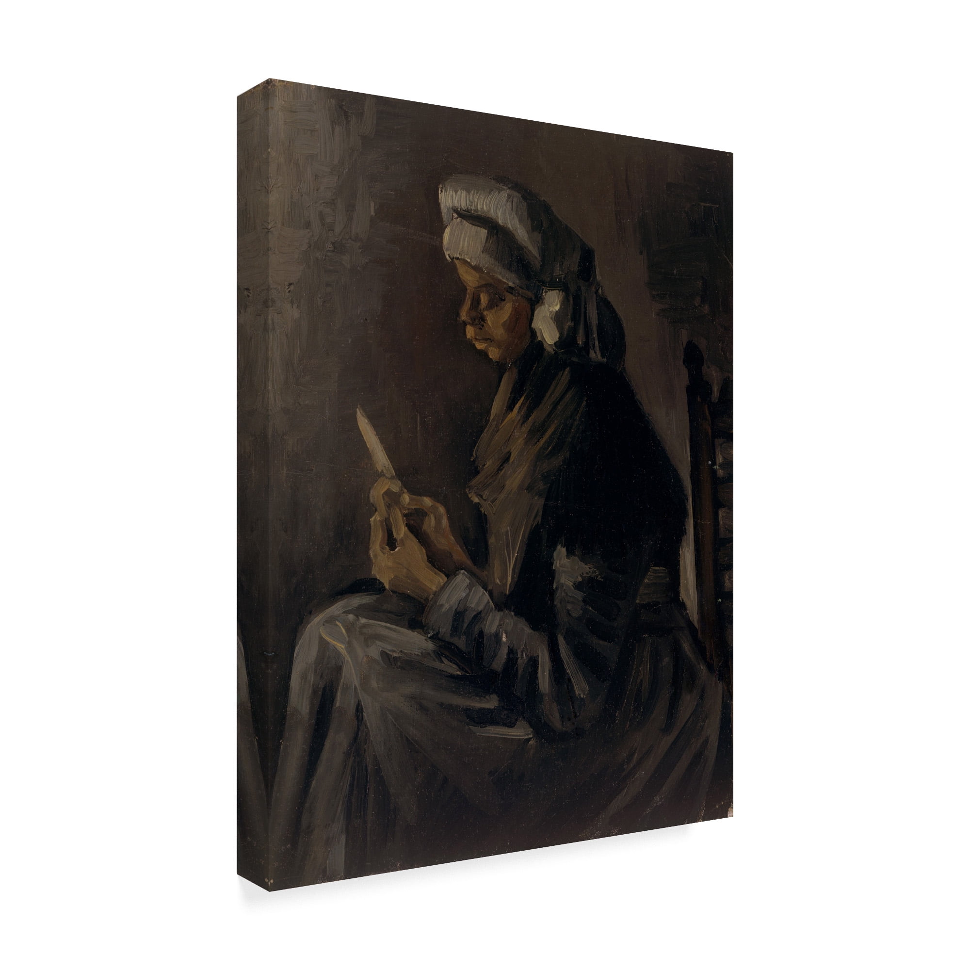 Trademark Fine Art 'The Potato Peeler' Canvas Art by Vincent Van Gogh
