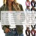 thumbnail image 2 of Perfectbot Women's Bomber Jacket, Waterproof Windproof Lightweight Full Zip Casual Fall Outwear, 2 of 8
