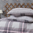 thumbnail image 4 of SUSSEXHOME Sports in Blush Gray Cotton Duvet Cover Set Pink, Full Size Duvet Cover, 1 Duvet Cover, 1 Fitted Sheet and 2 Pillowcases, Iron Safe, Hypoallergenic, Breathable , Machine Washable, 4 of 7