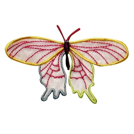ID 2019 Butterfly With Lace Wing Patch Bug Insect Embroidered Iron On