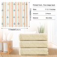thumbnail image 6 of Yayeee 6 Pack Kitchen Dish Cloths Set for Washing Soft Drying Absorbent Microfiber Towels, Beige Nautical Pattern, 6 of 9