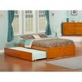 thumbnail image 2 of Atlantic Furniture Concord Queen Platform Panel Bed with Trundle in Caramel, 2 of 7