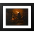 thumbnail image 2 of Albert Poel 14x11 Black Modern Framed Museum Art Print Titled - Fire of a Windmill (Night Piece) (Approx. 1630), 2 of 5