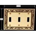 thumbnail image 4 of Victorian Switch Plate Triple Toggle Antique Solid Brass Renovators Supply, 4 of 4