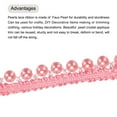 thumbnail image 3 of Uxcell 5 Yards Faux Pearls Lace Ribbon Pearl Bead Tassel for Wedding Sash Ribbon Hair Clothes Decoration 12mm Pink, 3 of 6