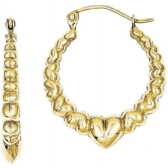 Primal Gold 10 Karat Yellow Gold Lightweight Classic Earrings