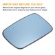 thumbnail image 3 of Reemplazo del cristal del espejo retrovisor del lado del conductor izquierdo, cristal calefaccionado azul con respaldo, compatible con BMW Serie 3 E46, 3 of 6
