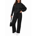 thumbnail image 3 of Traje de Dos Piezas para Mujer: Sudadera de Larga y Pantalón de Otoño. Traje Informal. Negro S, 3 of 9