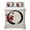 Off-White, Red, Black, variant on Quilts King Size Bedding Set, Cherry Blossom Lightweight Quilted Comforter, Japanese Red Plum Flower Oriental Retro Art Reversible Bedspread Coverlet with Pillow Covers for All Season, 96" x 106"