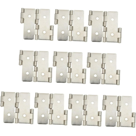 10pcs Double Door Window Hinge Silver Corner Cabinet Hinge Folding Hinge