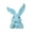 D001- Blue, variant on Red Easter Rabbit decor with Soft Flocked Finish, Versatile Pieces That Fit into Easter decorations for The Home Spring decorations for Party and Green Blue Red Party decorations