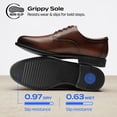 thumbnail image 4 of Bruno Marc Men's Classic Leather Dress Shoes Comfort Oxfords Business Formal Lace Up Shoes, 4 of 7