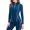 Blue-01, variant on STETMN Yoga Tops for Women Quarter Zip Slim Long Sleeve Shirt Running Workout Clothes