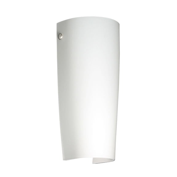 704107-PN Besa Lighting Tomas - 1 Light Wall Sconce In Contemporary Style-11.25 Inches Tall and 5 Inches Wide-Polished Nickel Finish-Opal Matte Glass