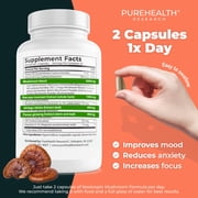 Nootropic Mushroom Formula with Bacopa Monnieri, 3 Bottles