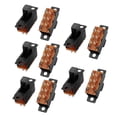 thumbnail image 1 of 10 piezas DPDT 2 posiciones 6 terminales interruptor deslizante horizontal de montaje en panel, 1 of 2
