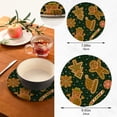 thumbnail image 3 of SKYSONIC 2Pcs Trivet Pot Holder, Christmas Cookies Round Woven Potholders Set Cotton Braided Hot Pads Coasters Table Mats for Cooking and Baking, 3 of 7