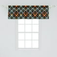 thumbnail image 2 of Ambesonne Plaid Window Valance, Modern Geometric Tartan, 54" X 18", Multicolor, 2 of 3