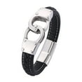 thumbnail image 1 of Qarigey trenzada personalizable que añade un toque personal, pulseras para hombres, brazaletes para mujeres, significativo y memorable Ropa, zapatos y accesorios Miscelánea negro, 1 of 6