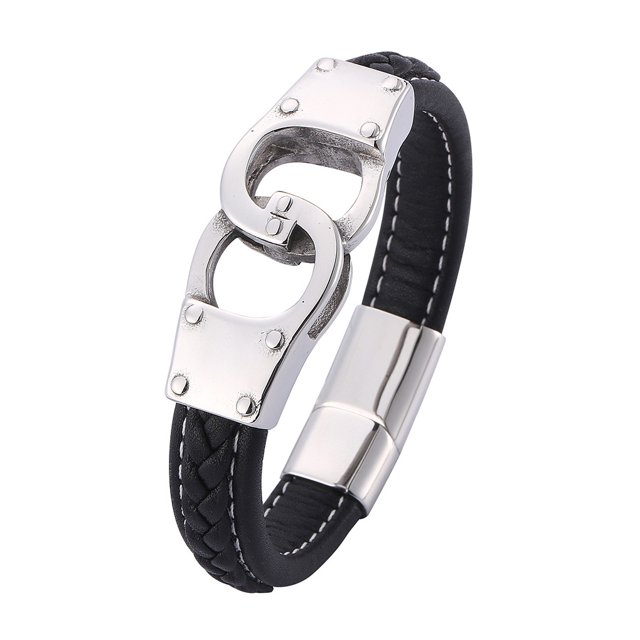 Qarigey trenzada personalizable que añade un toque personal, pulseras para hombres, brazaletes para mujeres, significativo y memorable Ropa, zapatos y accesorios Miscelánea negro
