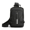 thumbnail image 1 of Xihbxyly Bolso Bandolera Multifuncional para Hombre, con Carga Usb, Antirrobo, Nailon Resistente Al Desgarro, Accesorio Informal, Tendencia Urbana, Ligero, 24 X 17 X 9 Cm., 1 of 2