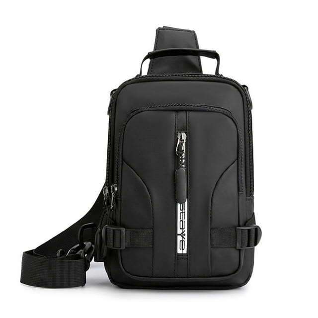 Xihbxyly Bolso Bandolera Multifuncional para Hombre, con Carga Usb, Antirrobo, Nailon Resistente Al Desgarro, Accesorio Informal, Tendencia Urbana, Ligero, 24 X 17 X 9 Cm.
