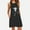Black, variant on Aloohaidyvio silk nightgowns for women,Fashion Womens Pocket Printing Sleeveless Casual Nightdress Dresses
