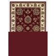 thumbnail image 1 of HomeRoots 352832 Tapis Rond en Polypropylène Rouge et Ivoire 7 Pi. 7 Po., 1 of 1