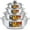 Glass Lid, variant on Alpine Cuisine 8 Piece Set Aluminum Caldero Stock Pot with Glass Lid, Commercial Grade Cooking Dutch Oven