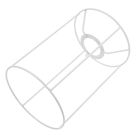 PENIKOKO White Iron Lamp Shade Frame for DIY Pendant and Table Light with Easy Installation