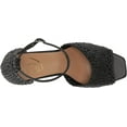 thumbnail image 5 of Sam Edelman Women's Nattie Platform Heels Black Woven Nappa 7.5M, 5 of 6