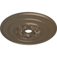 thumbnail image 3 of Ekena Millwork 26"OD x 3 1/8"ID x 1 1/2"P Traditional with Acanthus Leaves Ceiling Medallion (Fits Canopies up to 4 1/4"), Hand-Painted Warm Silver, 3 of 5