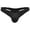 Black, variant on Men's Exotic Triangle Briefs Strap Detailing Nighttime Apparel Black M