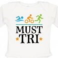 thumbnail image 4 of Inktastic Triathlon Sports Quote Must Tri Boys or Girls Long Sleeve Baby Bodysuit, 4 of 5