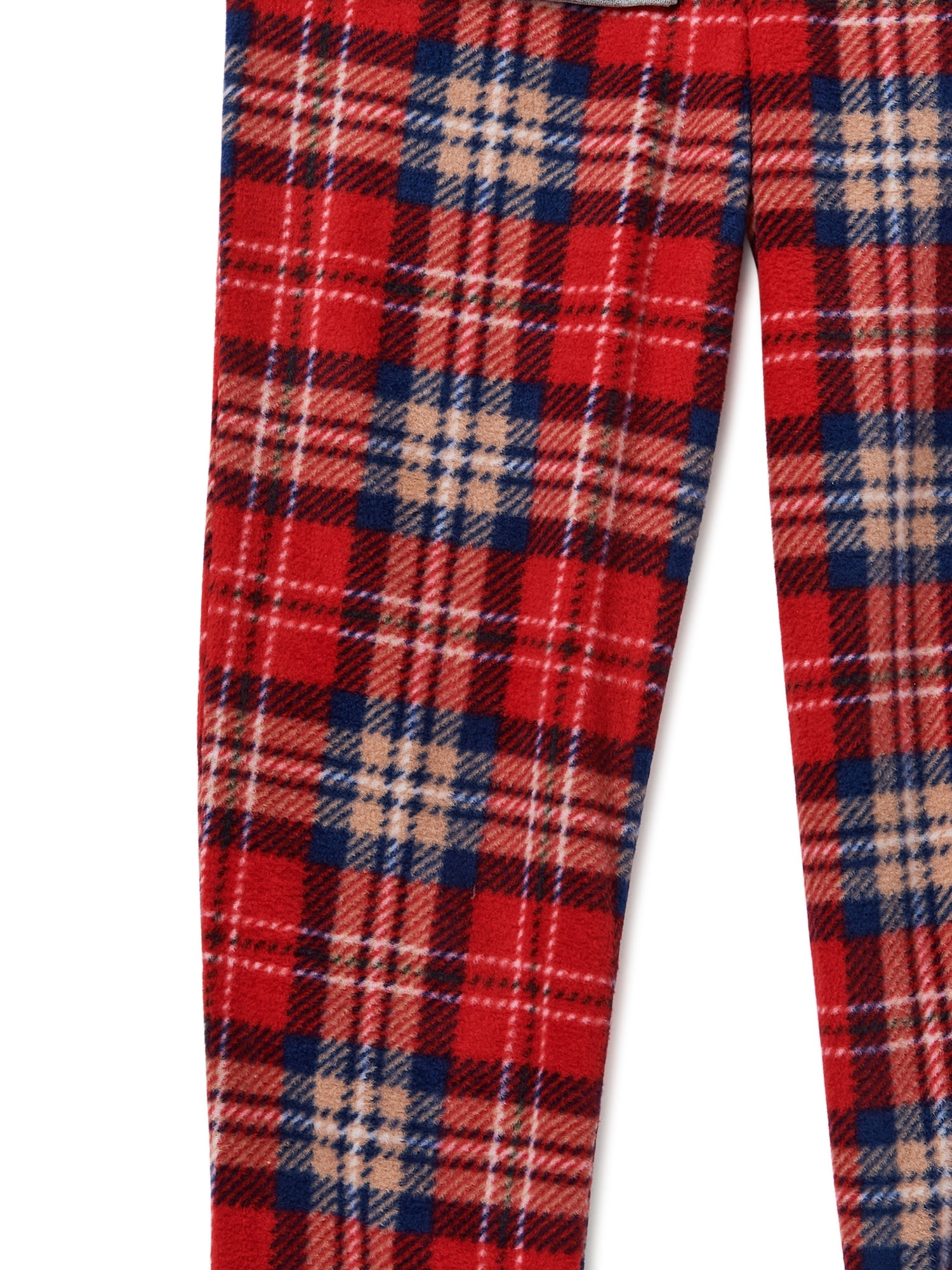 Jolly Jammies Boys or Girls Unisex Plaid Bears Matching Family Pajamas Set, 2-Piece, Sizes 6-12