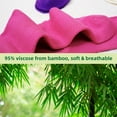thumbnail image 3 of PUTUO Kids Bamboo Viscose Socks, Soft Breathable Seamless Crew Socks for Boys Girls, Sensory Friendly Design for Kids Ages 2–12, Multicolor, 5 Pairs, 3 of 7