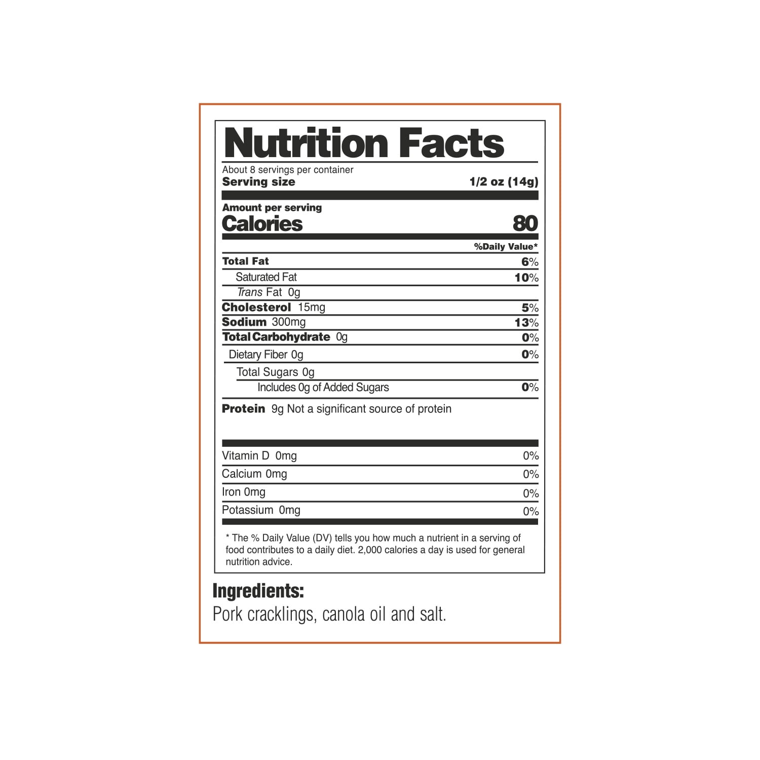 Jukiao Kan Kan Style Pork Rinds, Chicharrones in Plastic Bag, Gluten-Free, 4 oz