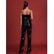 thumbnail image 3 of Impresionante mono BELLA BARNETT con plumas de lentejuelas para mujer, color negro, 3 of 3