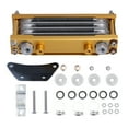 thumbnail image 3 of Kit de enfriador de aceite de motor universal, radiador dorado con accesorios de montaje para motocicleta Dirt Pit Bike ATV de 125cc-250cc, 3 of 5