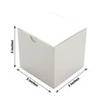 thumbnail image 3 of Efavormart 100 pcs of 3x3x3 White Favor Box for Candy Treat Gift Wrap Box Party Favor Boxes for Bridal Shower Wedding Party, 3 of 11