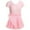 Pink, variant on TAIAOJING Toddler Ballet Leotards For Girls With Removable Skirt Combo Tie Ruffle Sleeve Ballet Dance Dress Outfits Sets 2-12 Years Relaxed Fit 3-4Y
