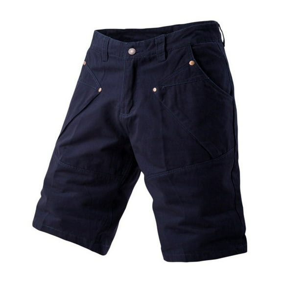 Holloyiver Men's Tactical ShortsCargo pants for men Solid Zipper Button closure Cargo Shorts Pocket Drawstring Elastic Waist beach shorts