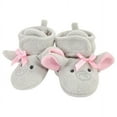thumbnail image 4 of Hudson Baby Infant Girl Cozy Fleece Booties, Elephant Zebra, 0-6 Months, 4 of 5